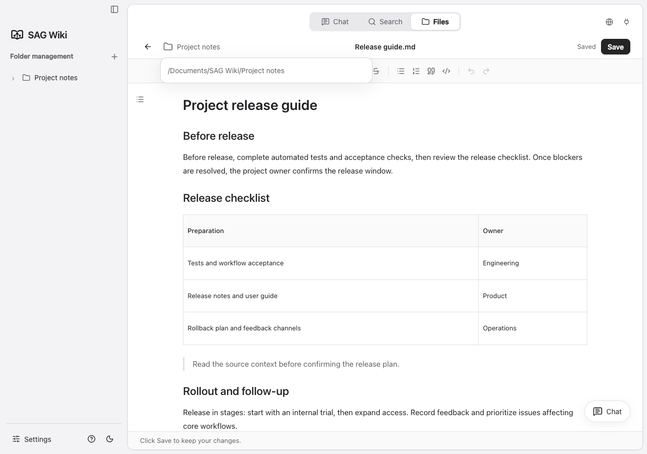 View the document's full folder path