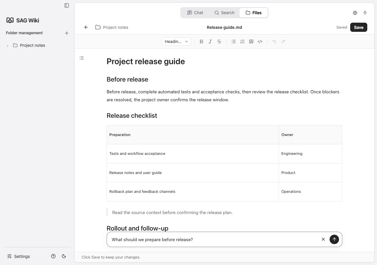 Ask a question directly from the current document